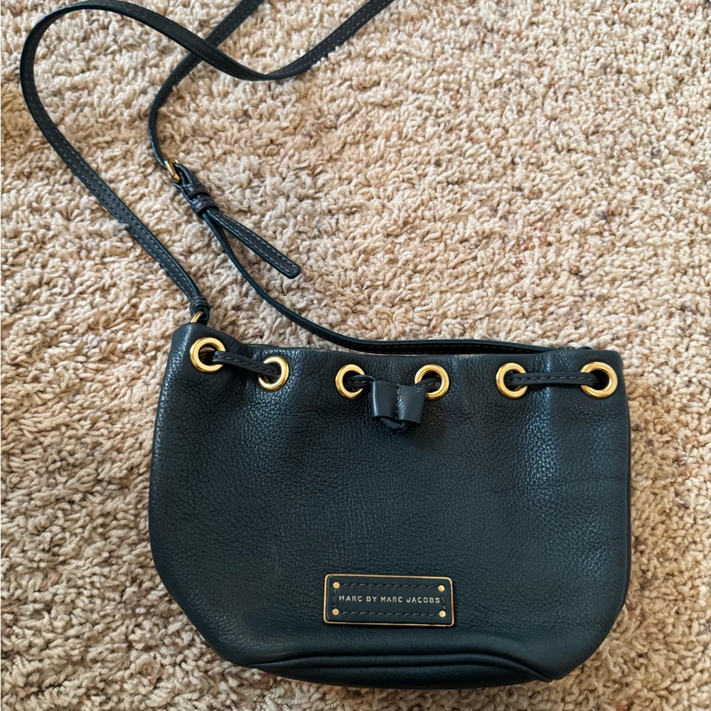 Marc by Marc Jacobs Green Crossbody with Gold Accents